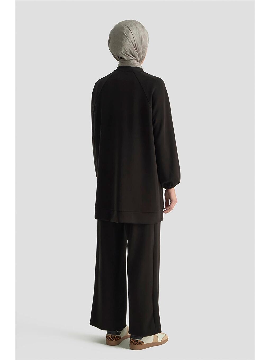 Biyeli Örme Takım 25Kd1176 Siyah-4