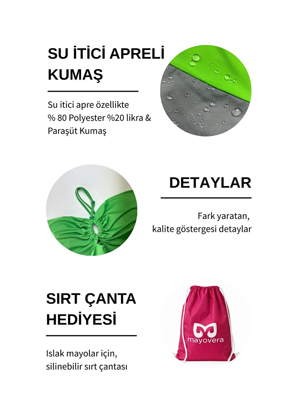 Straplez Mayo - Yeşil  Boncuklu-4