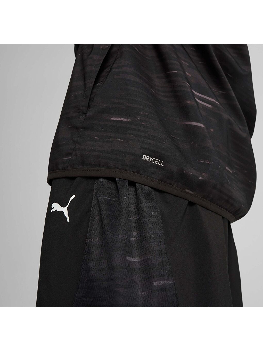 Siyah TAD ESSENTIALS AOP Erkek Dokuma Ceket-2