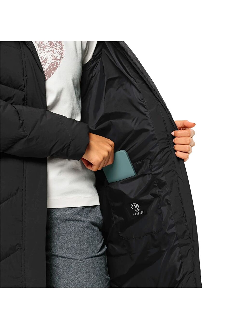 Marienplatz Coat Rds Kadın Siyah Outdoor Ceketi-2