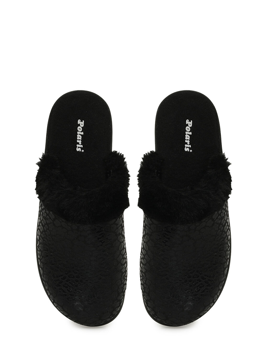 609017.Z5PR Siyah Kadın Ev Terliği-3