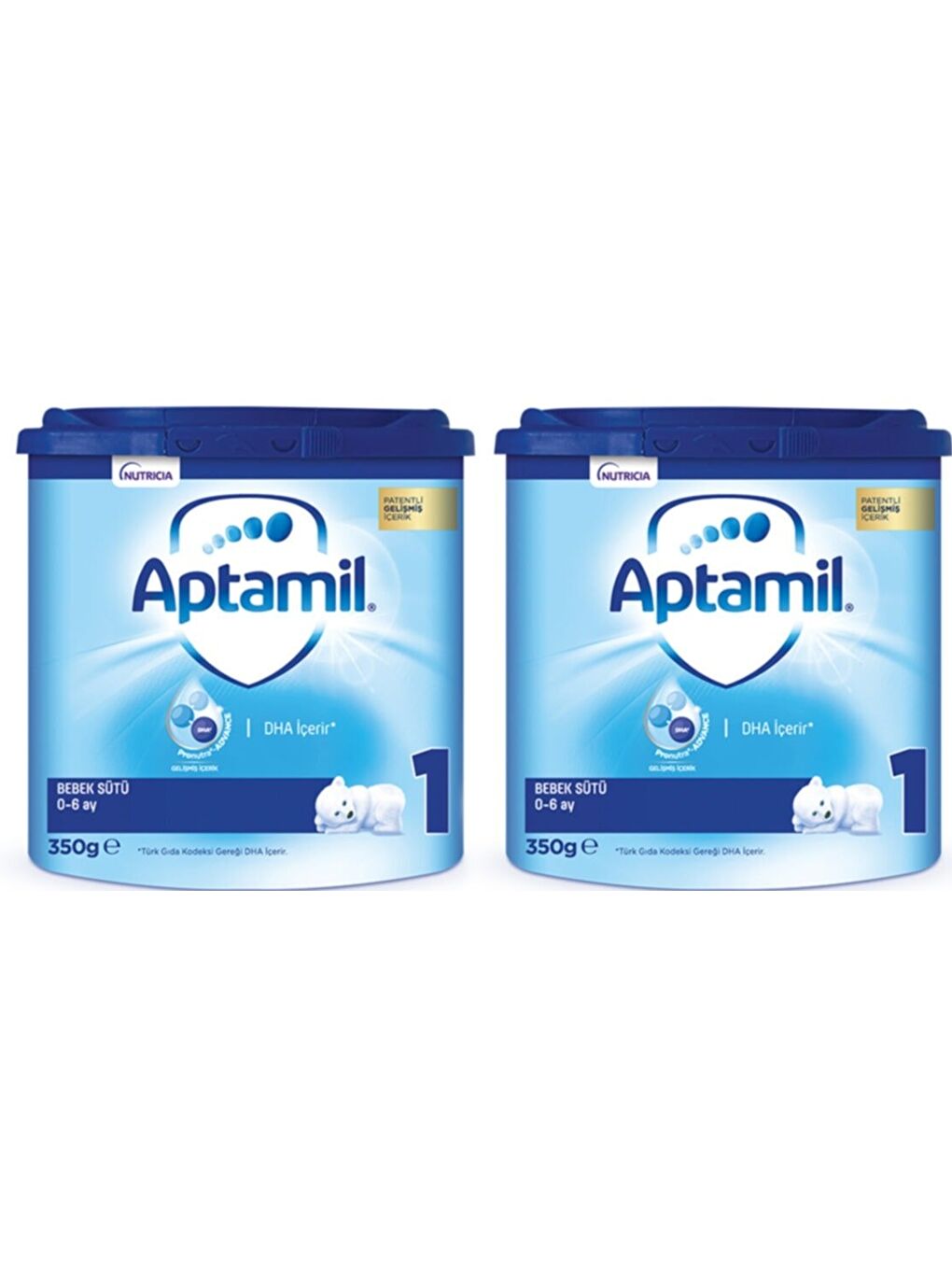 Aptamil 1 Bebek Sütü 350 g 0-6 Ay Akıllı Kutu x 2 Adet - 1