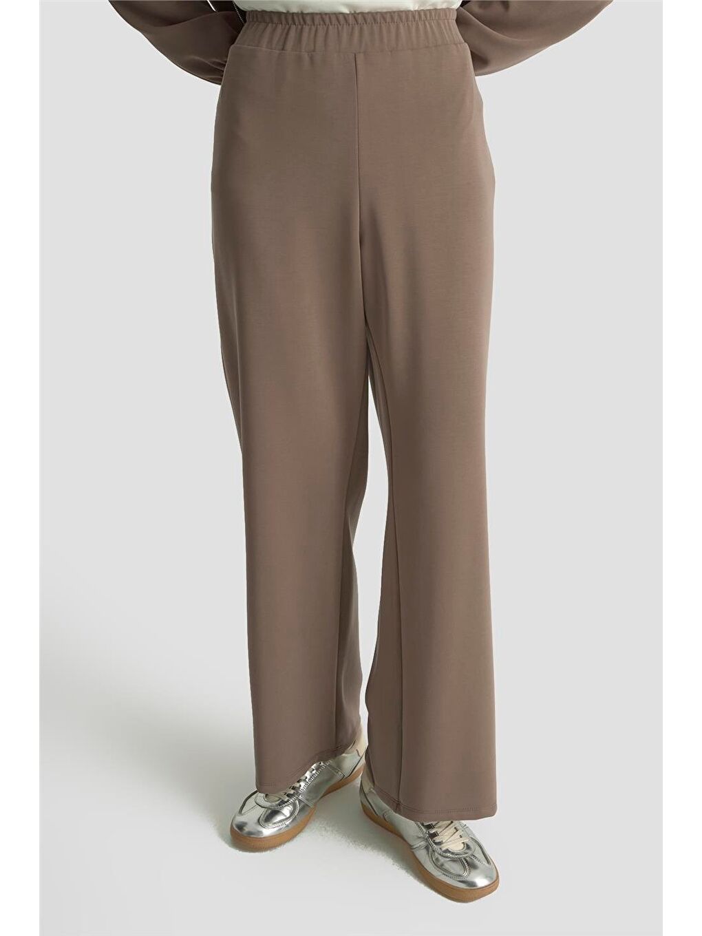 Kahverengi Biyeli Örme Takım 25Kd1176 Kahve-3