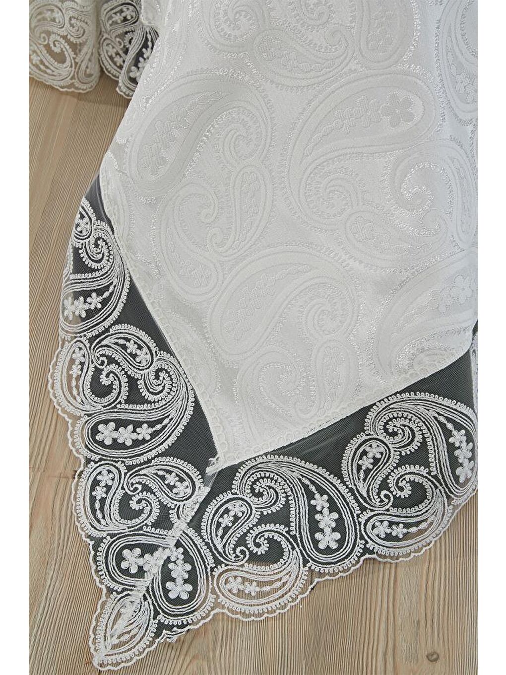 Ekru Şal 7 Parça Gelin Seti Krem-1