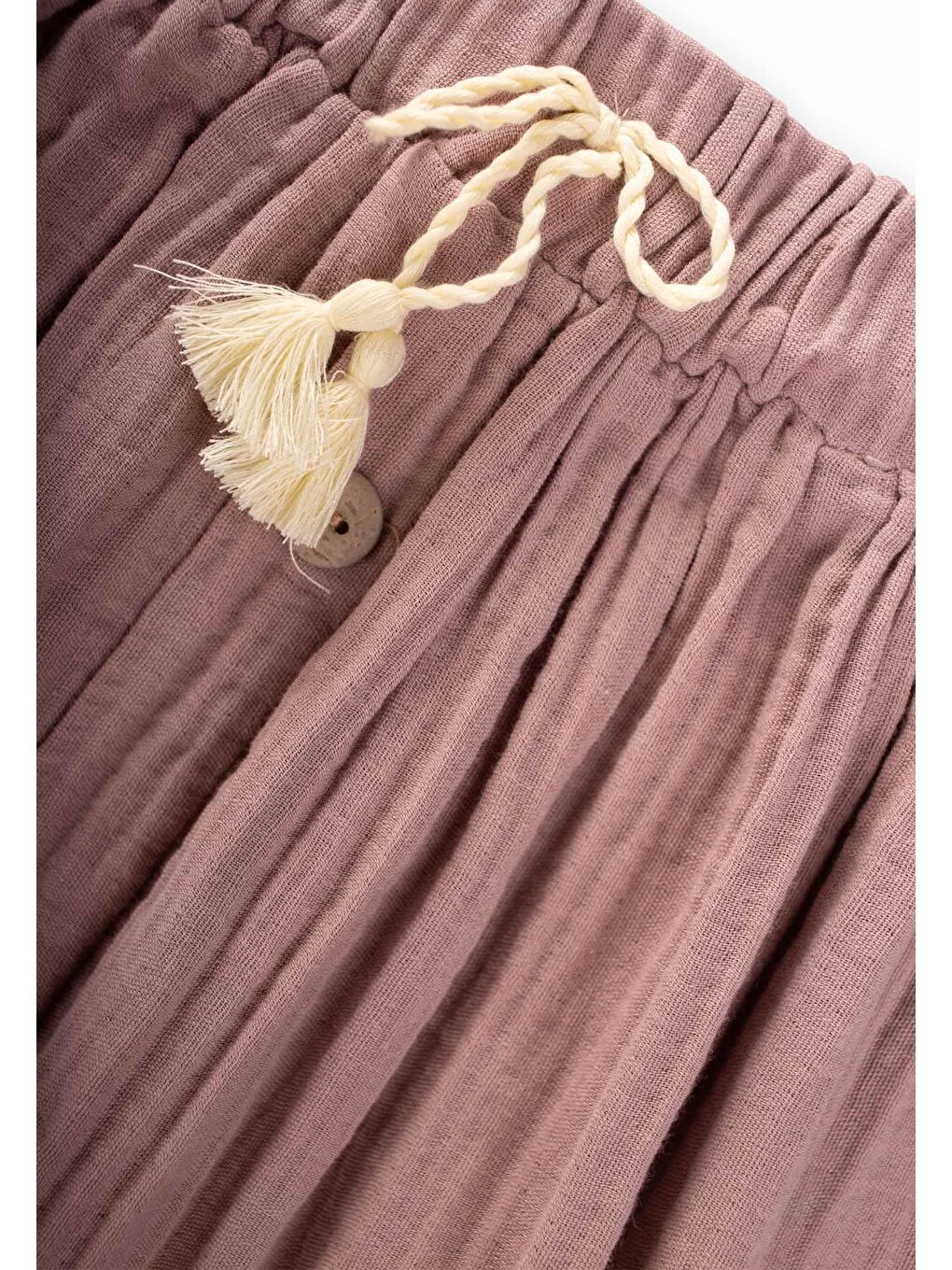 Turuncu Kız Çocuk Müslin Etek-2