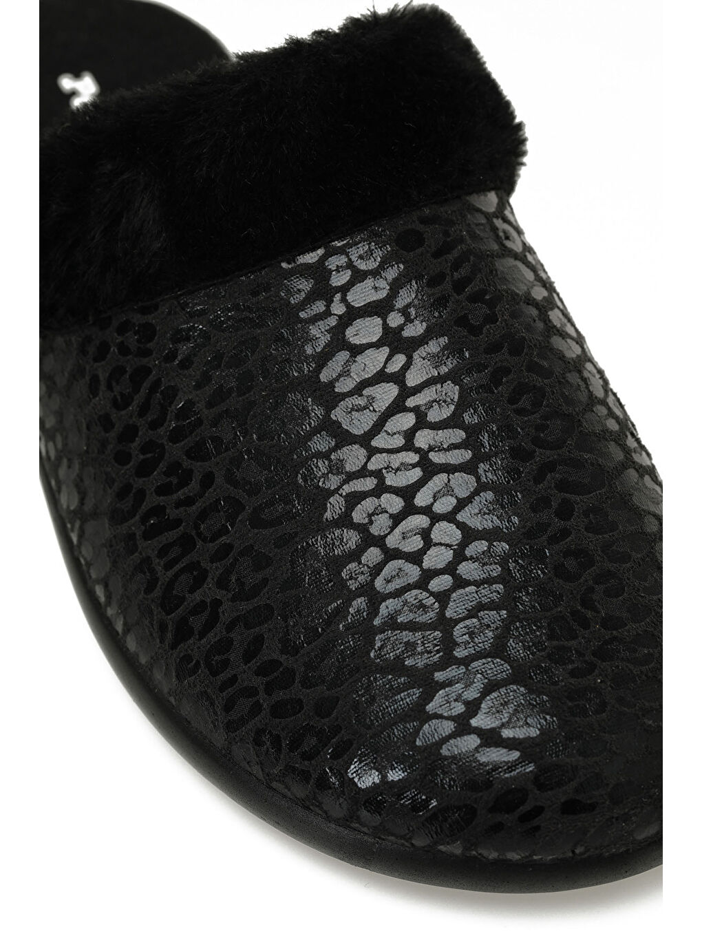 609017.Z5PR Siyah Kadın Ev Terliği-6