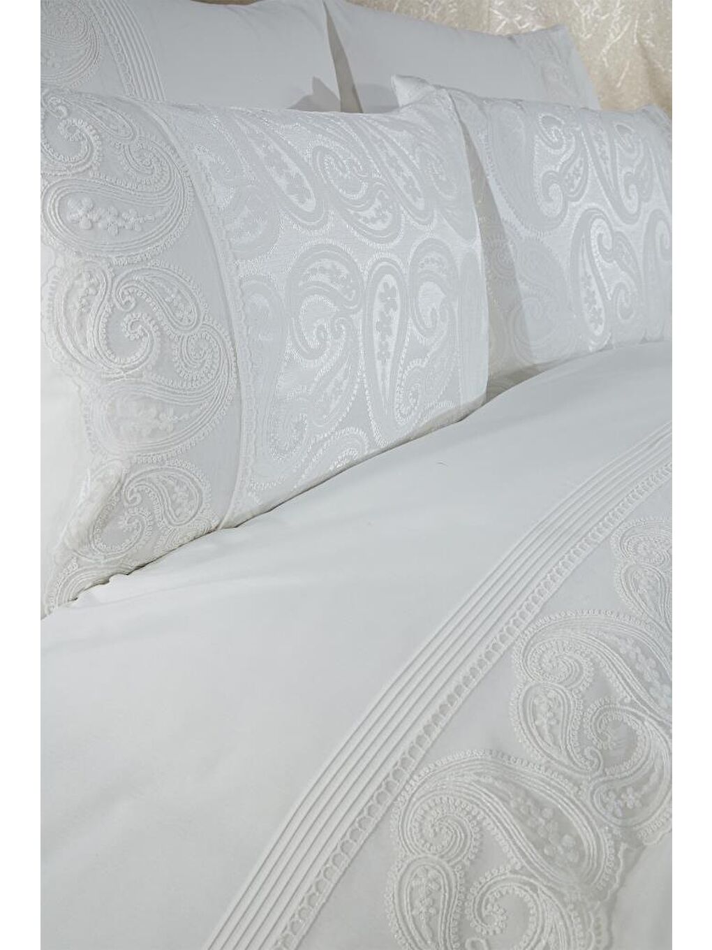 Ekru Şal 7 Parça Gelin Seti Krem-3