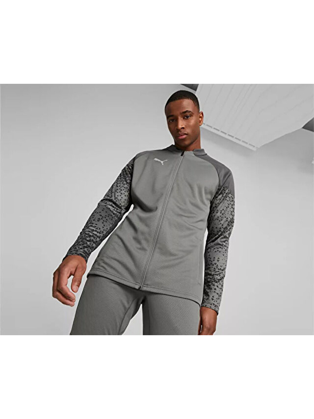 Teamcup Training Jacket Erkek Futbol Antrenman Ceketi 65798313 Gri-2