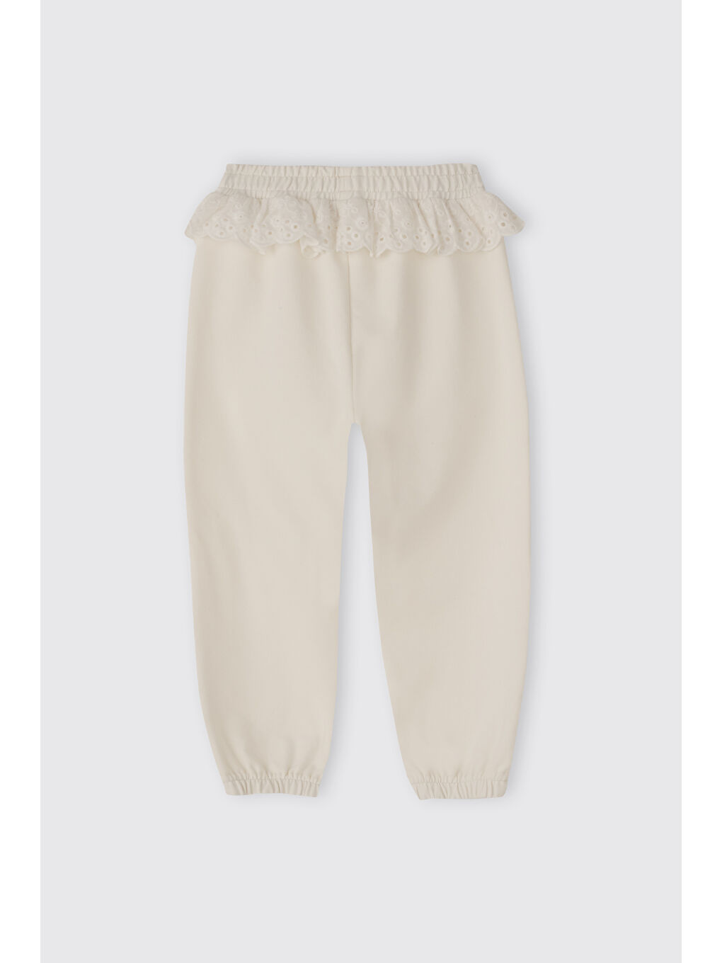 Kız Bebek Ekru Eşofman Altı-1