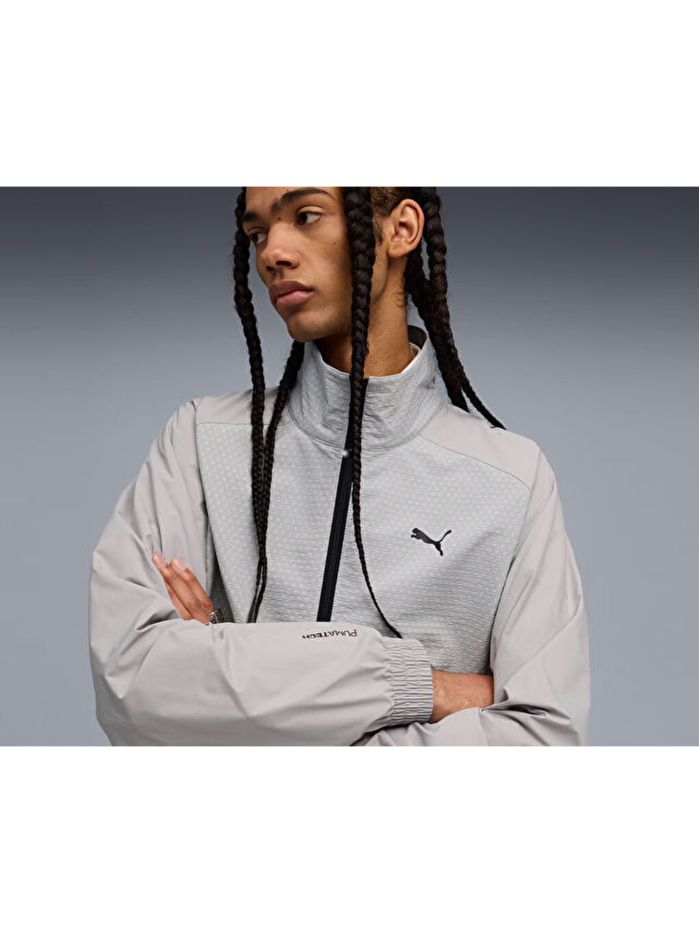 Pumatech Half-zip Crew Erkek Günlük Ceket 63210163 Gri-2