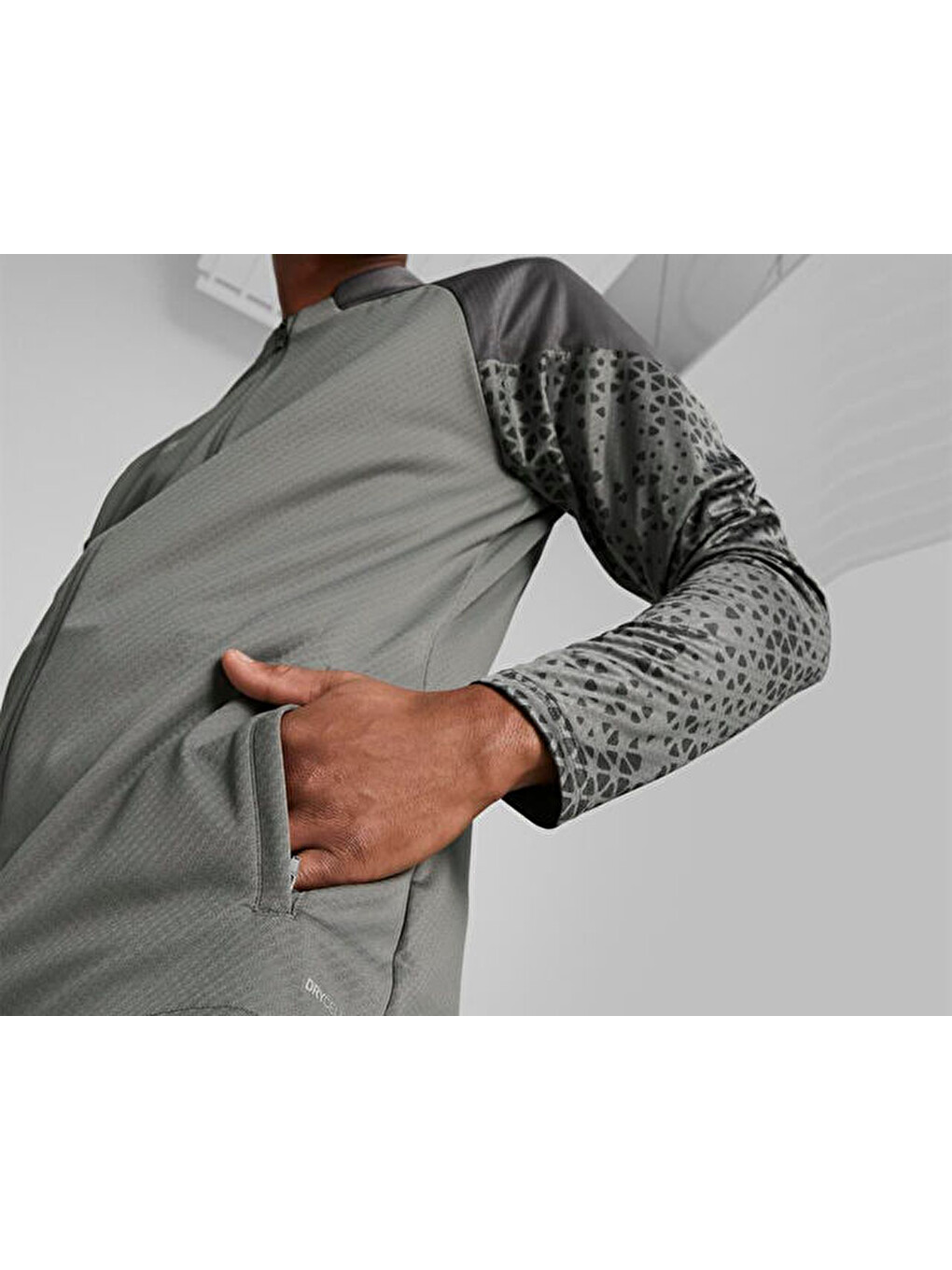Teamcup Training Jacket Erkek Futbol Antrenman Ceketi 65798313 Gri-4