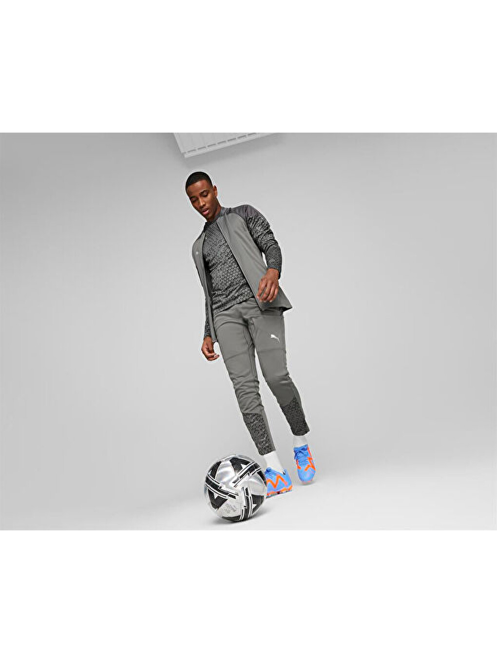 Teamcup Training Jacket Erkek Futbol Antrenman Ceketi 65798313 Gri-6