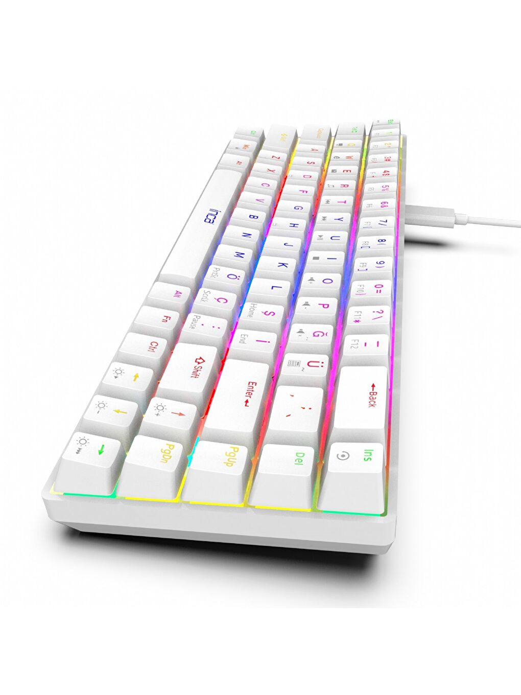 IKG-453 Empousa 68 Keys Red Switch Full Rainbow Mechanical Keyboard-3