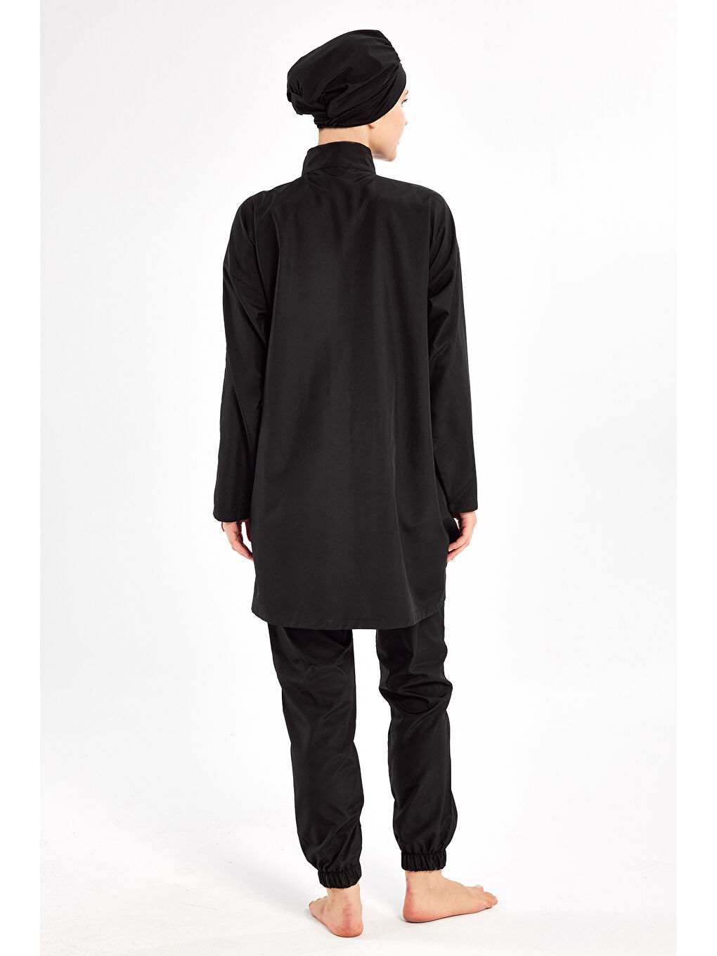 Paraşüt Tam Kapalı Tesettür Mayo Hanley 1502 Siyah-2