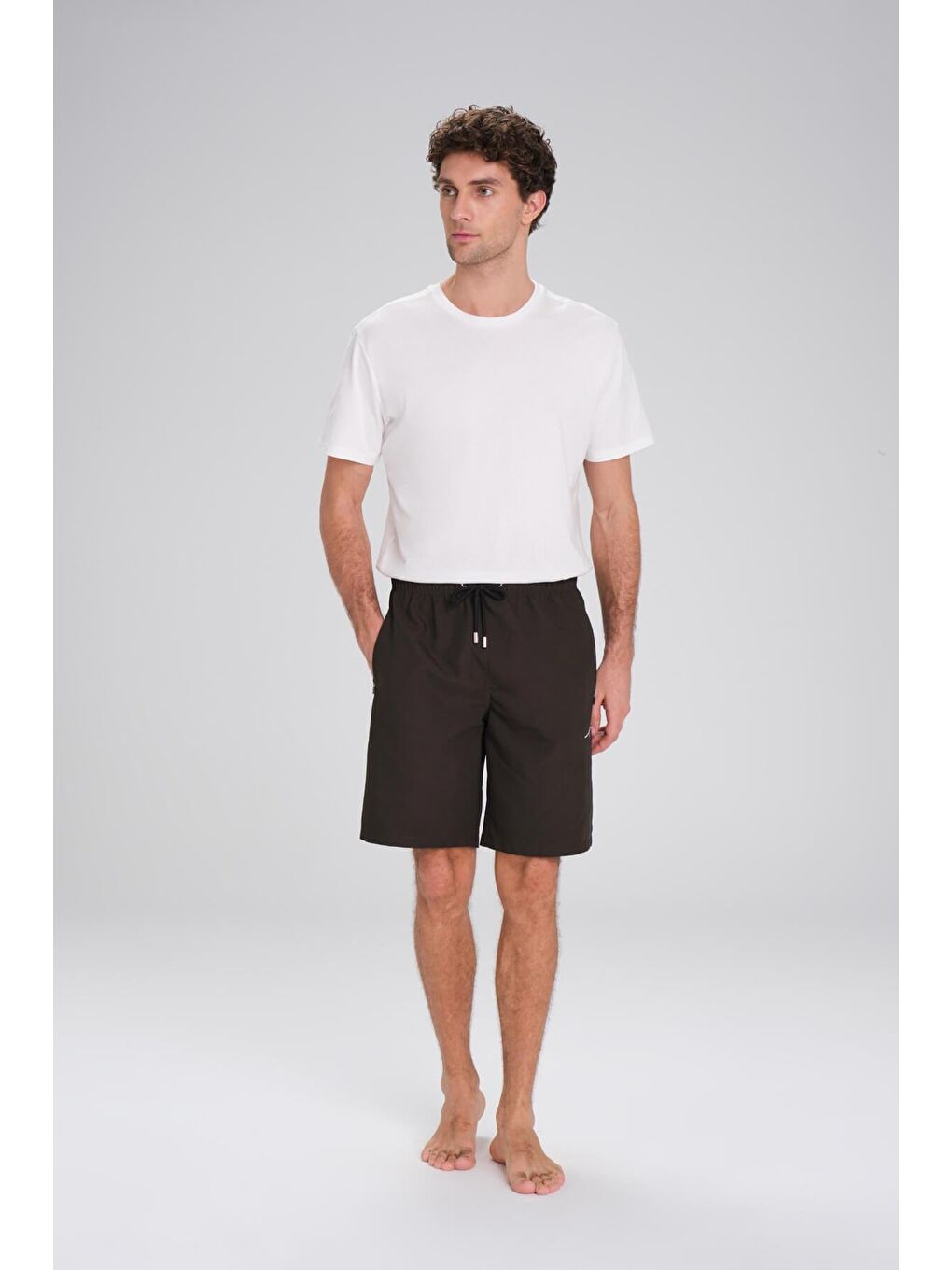Haki Kısa Erkek Havuz Ve Deniz Şortu 2427