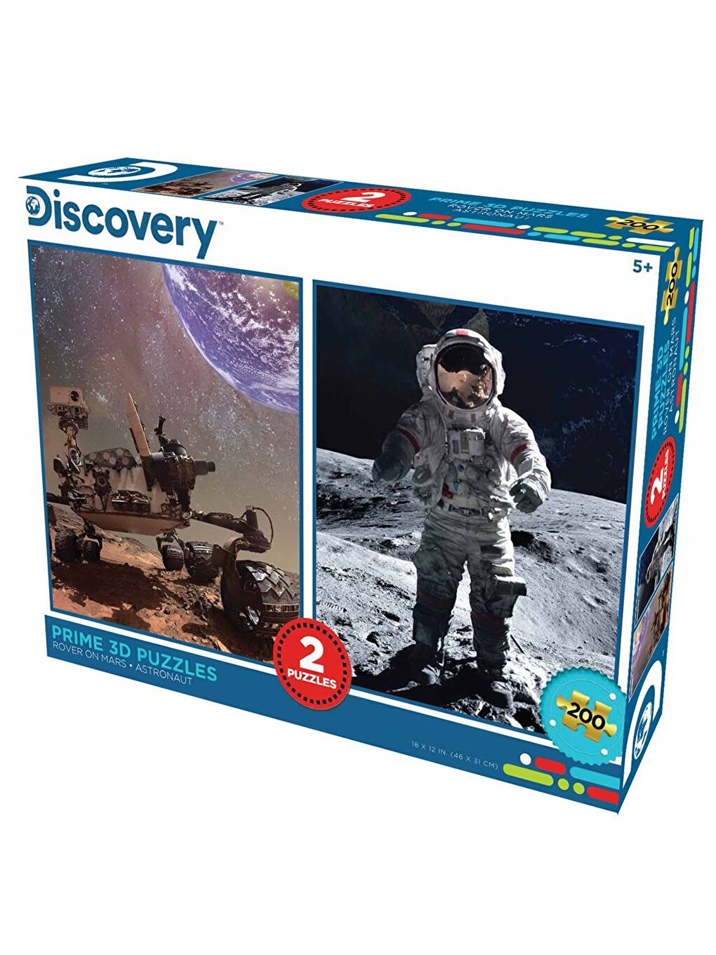 Discovery Mars Aracı ve Astronot İkili Puzzle 200 Parça 10232