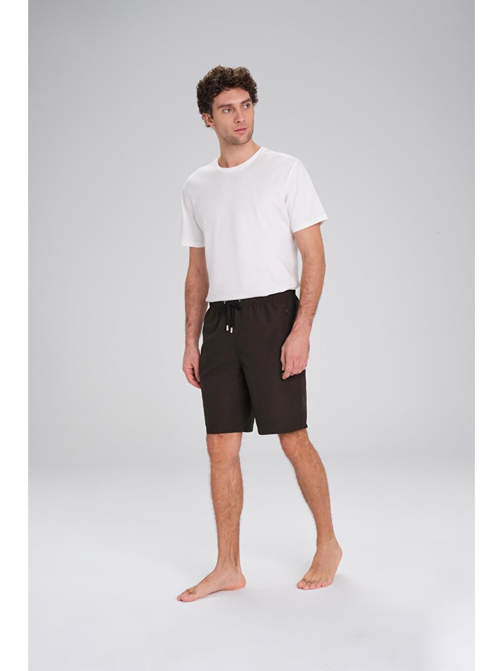 Haki Kısa Erkek Havuz Ve Deniz Şortu 2427-2