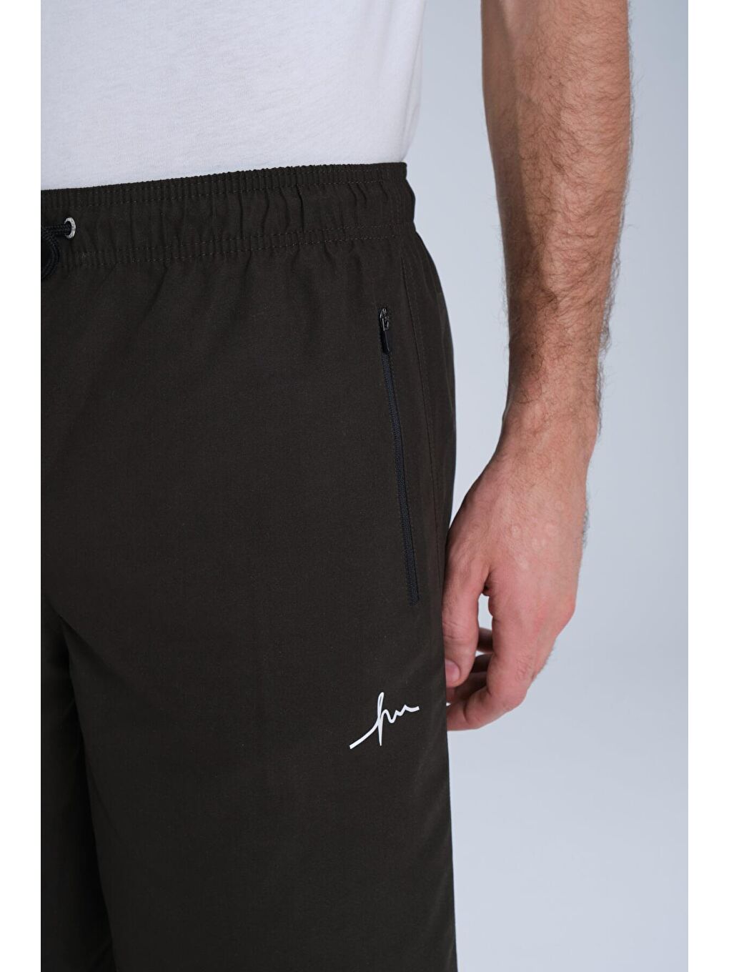 Haki Kısa Erkek Havuz Ve Deniz Şortu 2427-3