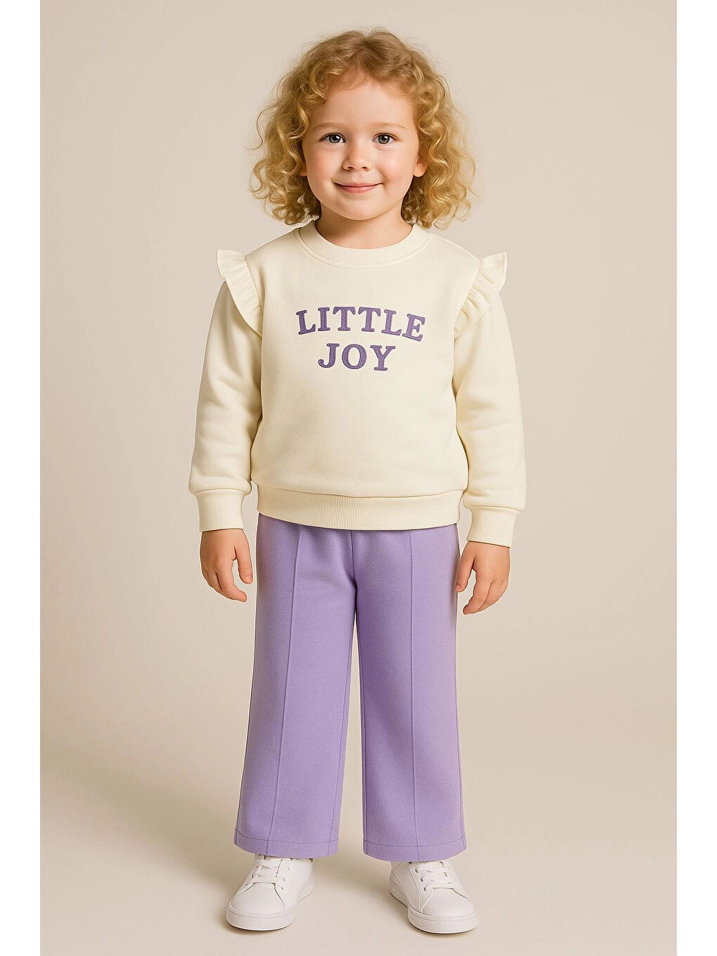 Lila Little Joy Nakışlı Kız Takım 20154