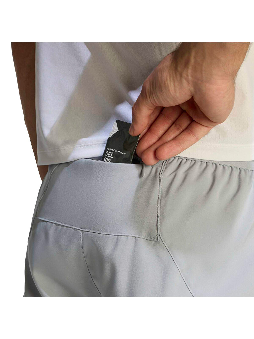 Running Essentials Erkek Gri Şort-2