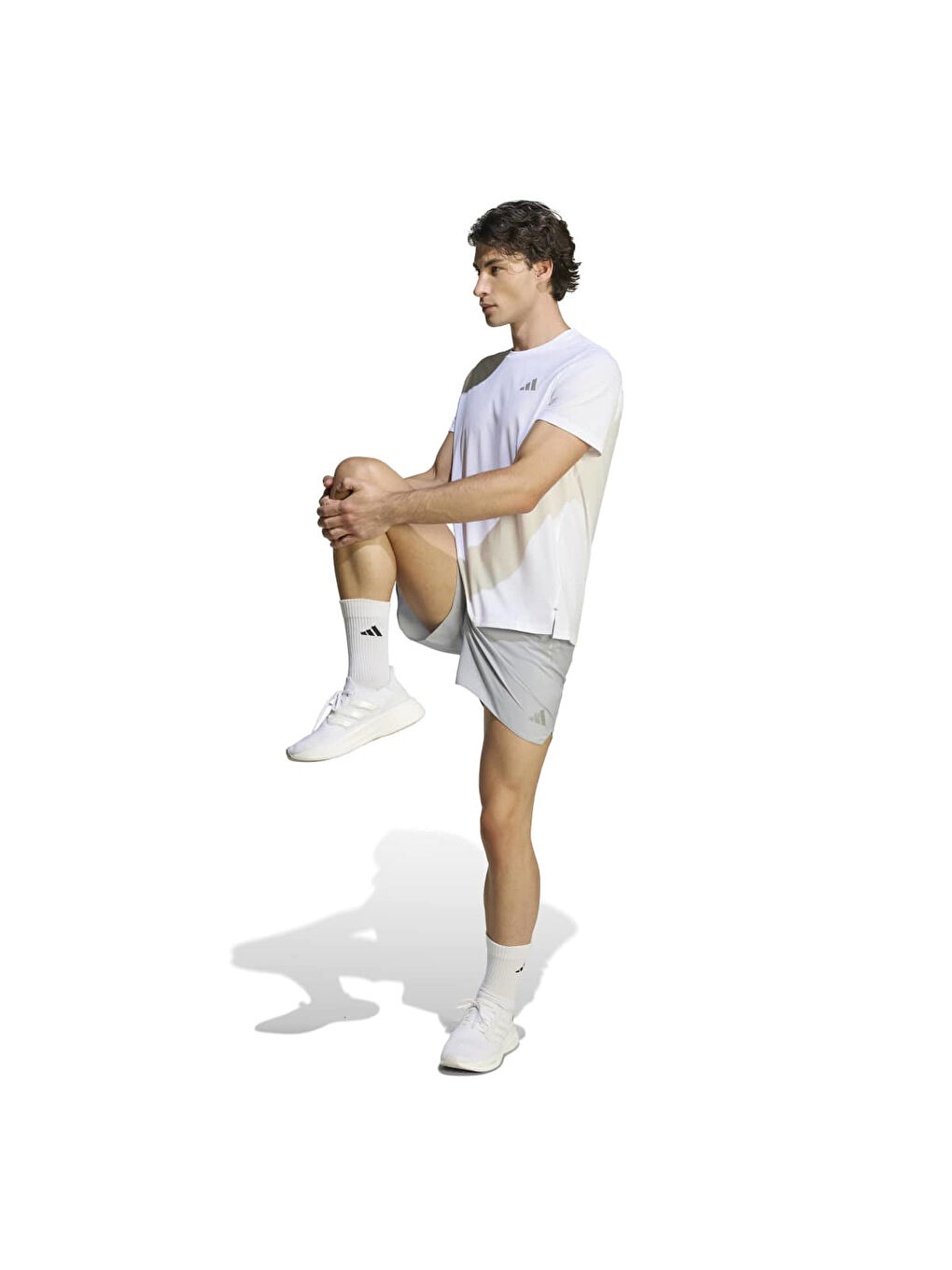 Running Essentials Erkek Gri Şort-3