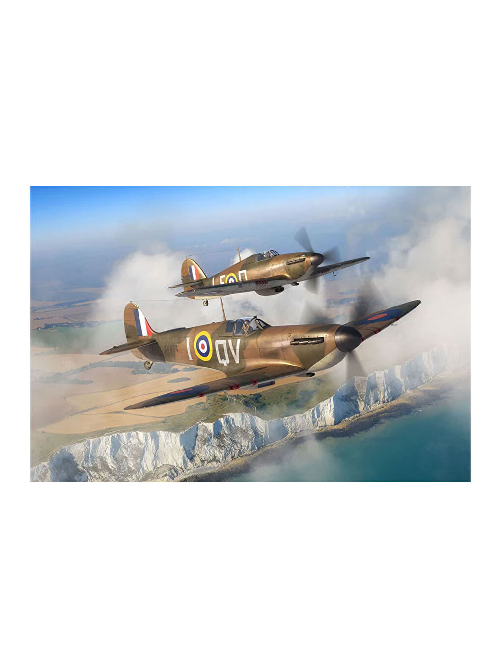 Maket Model Kit Gemi Supermarine Spitfire Mk.Ia & Hawker Hurricane Mk.I 3771-2