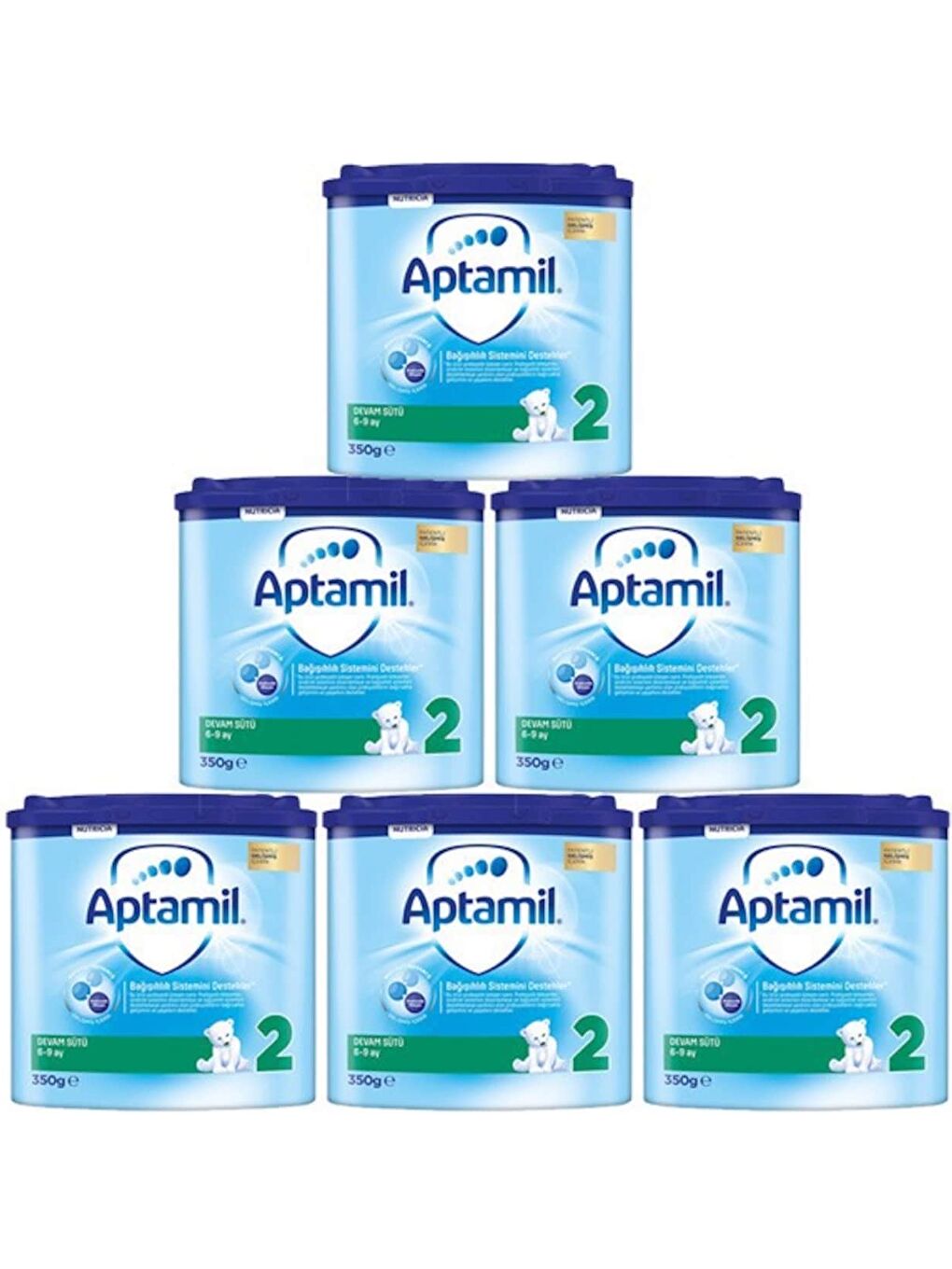 Aptamil 2 Devam Sütü 350 g 6-9 Ay Akıllı Kutu x 6 Adet