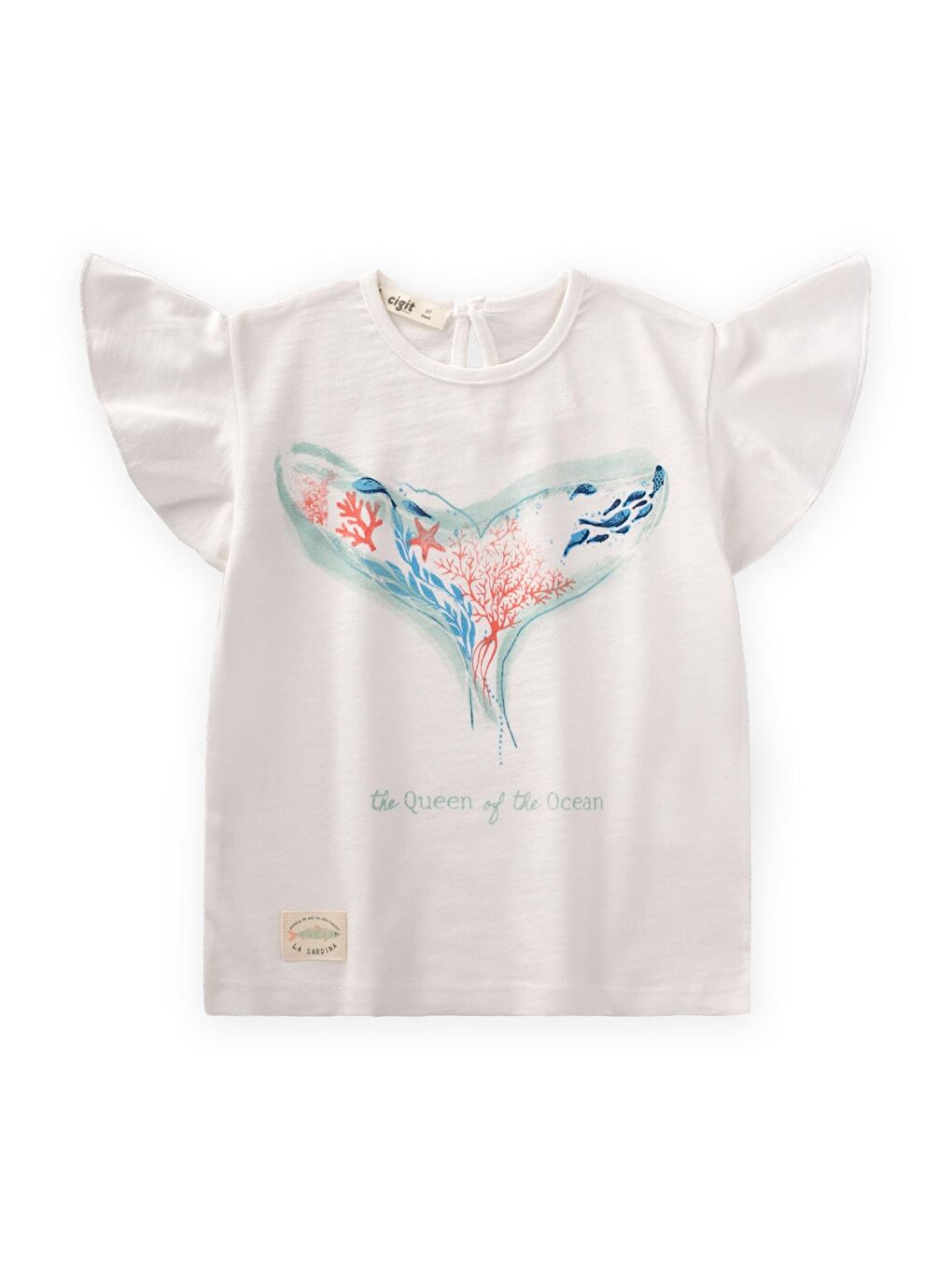 Beyaz Kız Çocuk Tişört