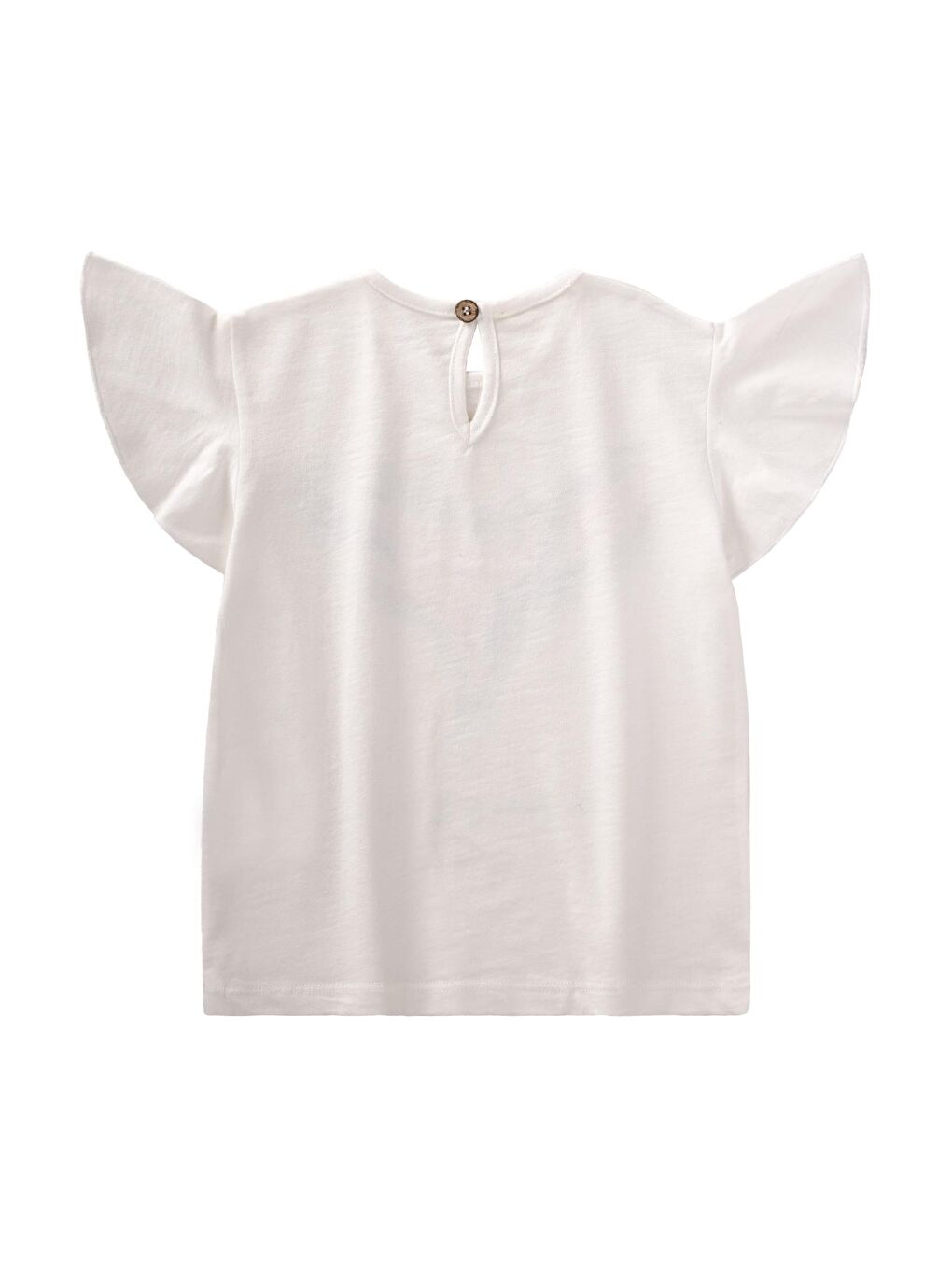 Beyaz Kız Çocuk Tişört-1