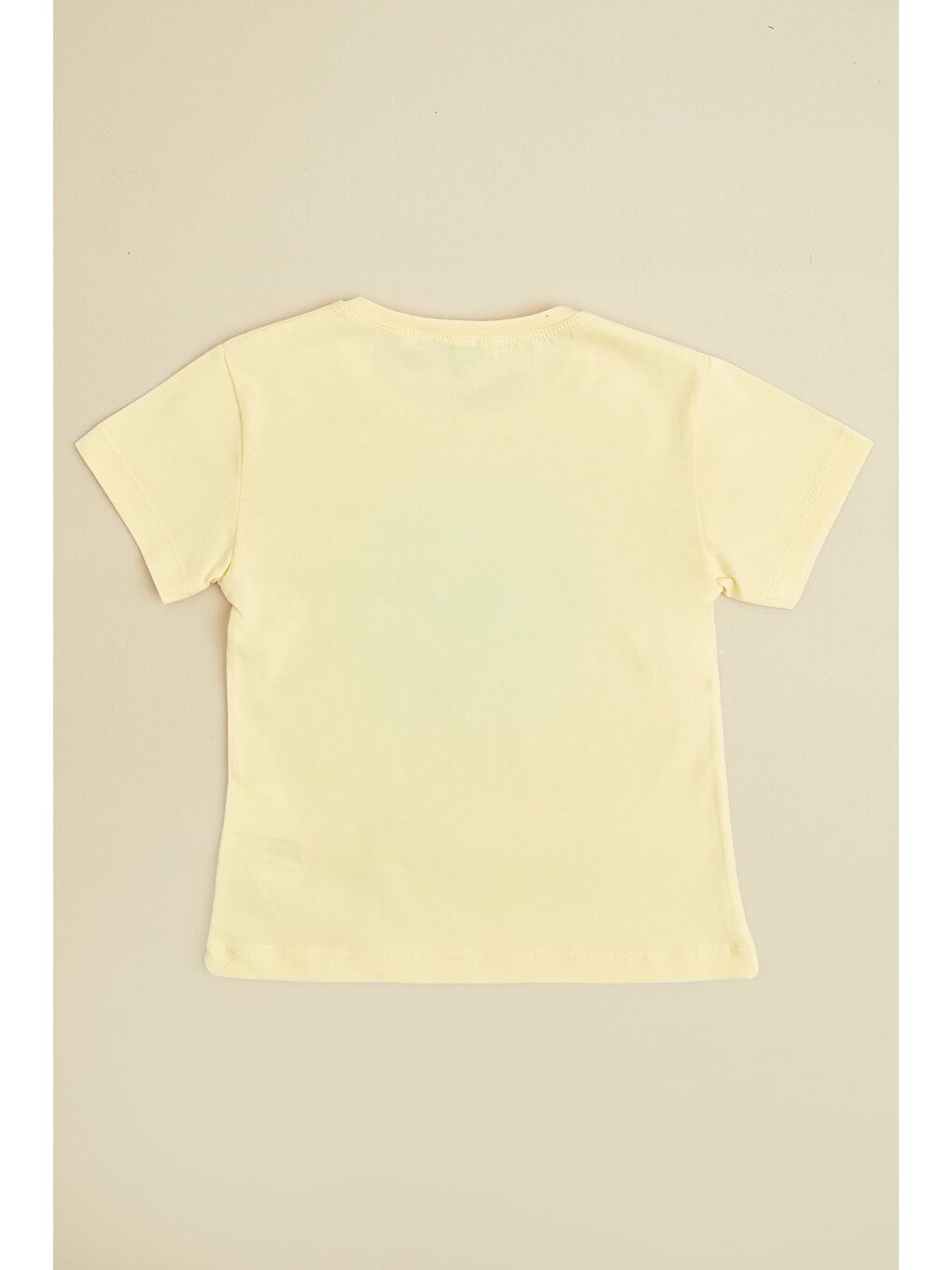 Sarı Cupcake Happıness Baskılı Kız Çocuk Tişört-1