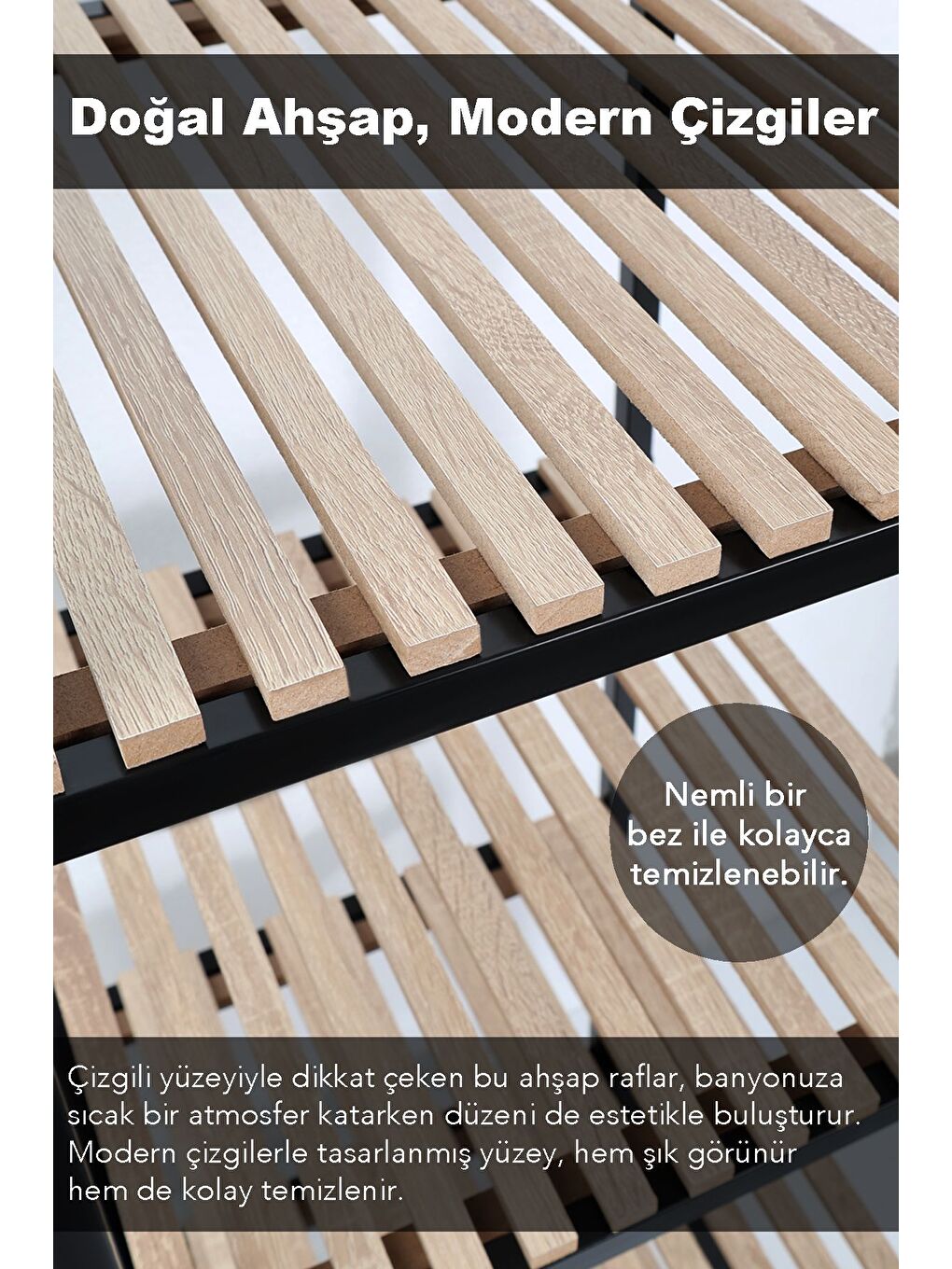 Siyah 4 Katlı Ahşap Banyo Rafı Banyo Düzenleyici Havluluk Organizer Çok Amaçlı Dolap Banyo Dolabı-2