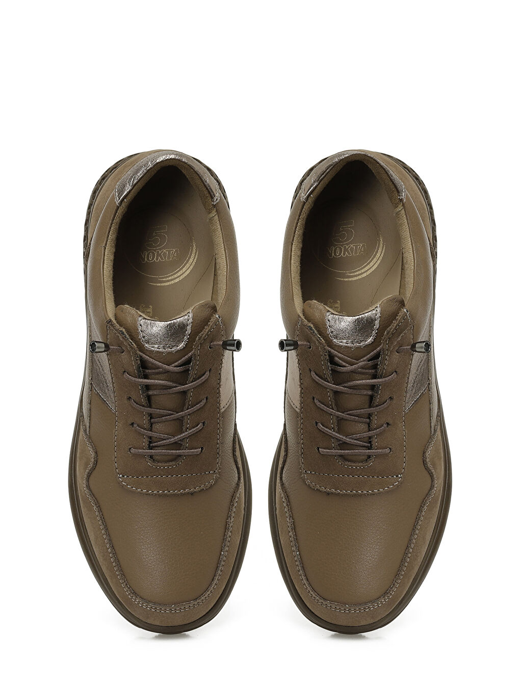 105340.NZ5PR Bej Kadın Düz Ayakkabı-3