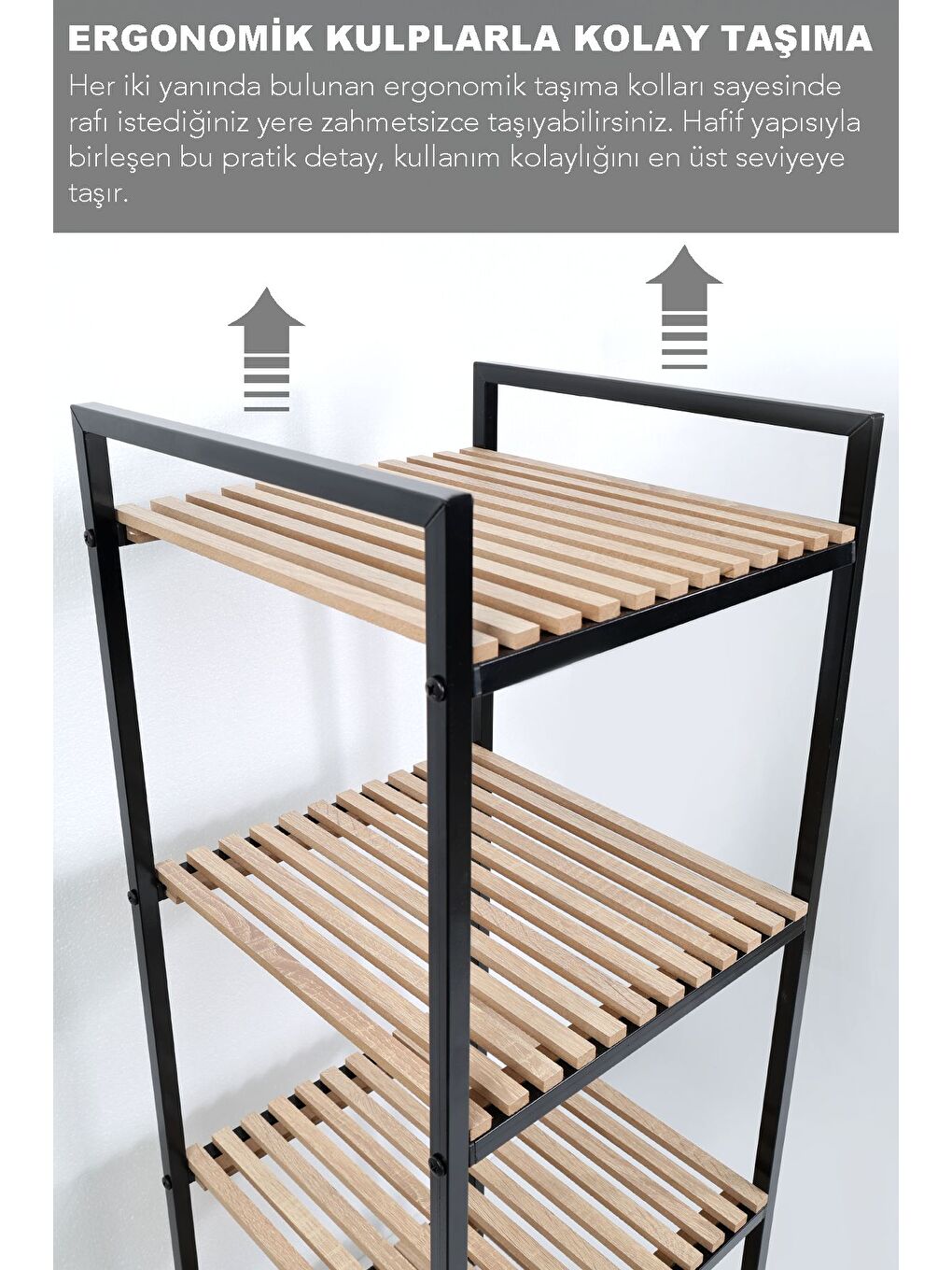 Siyah 4 Katlı Ahşap Banyo Rafı Banyo Düzenleyici Havluluk Organizer Çok Amaçlı Dolap Banyo Dolabı-3