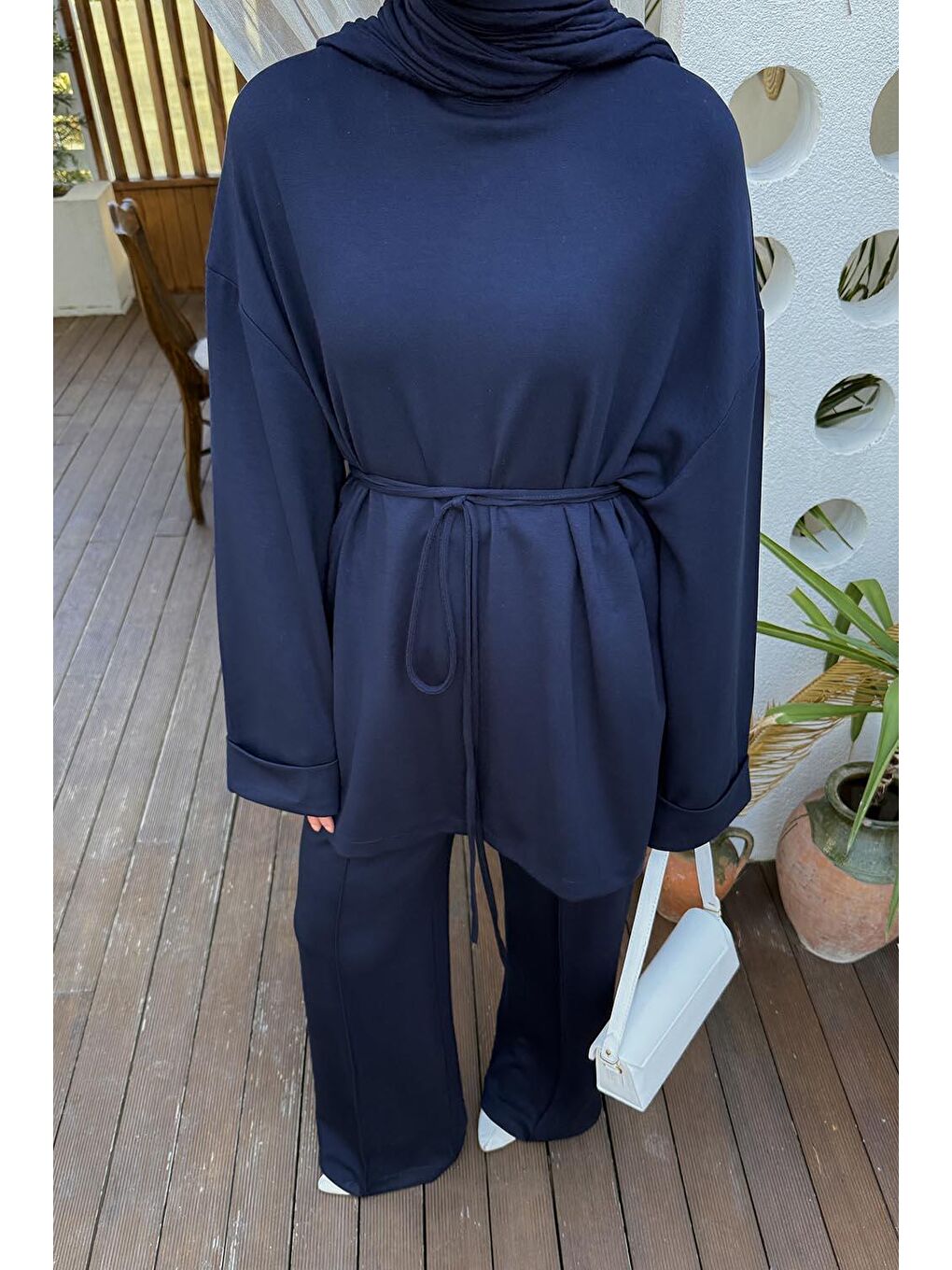 İkili Tesettür Takım Lacivert-2