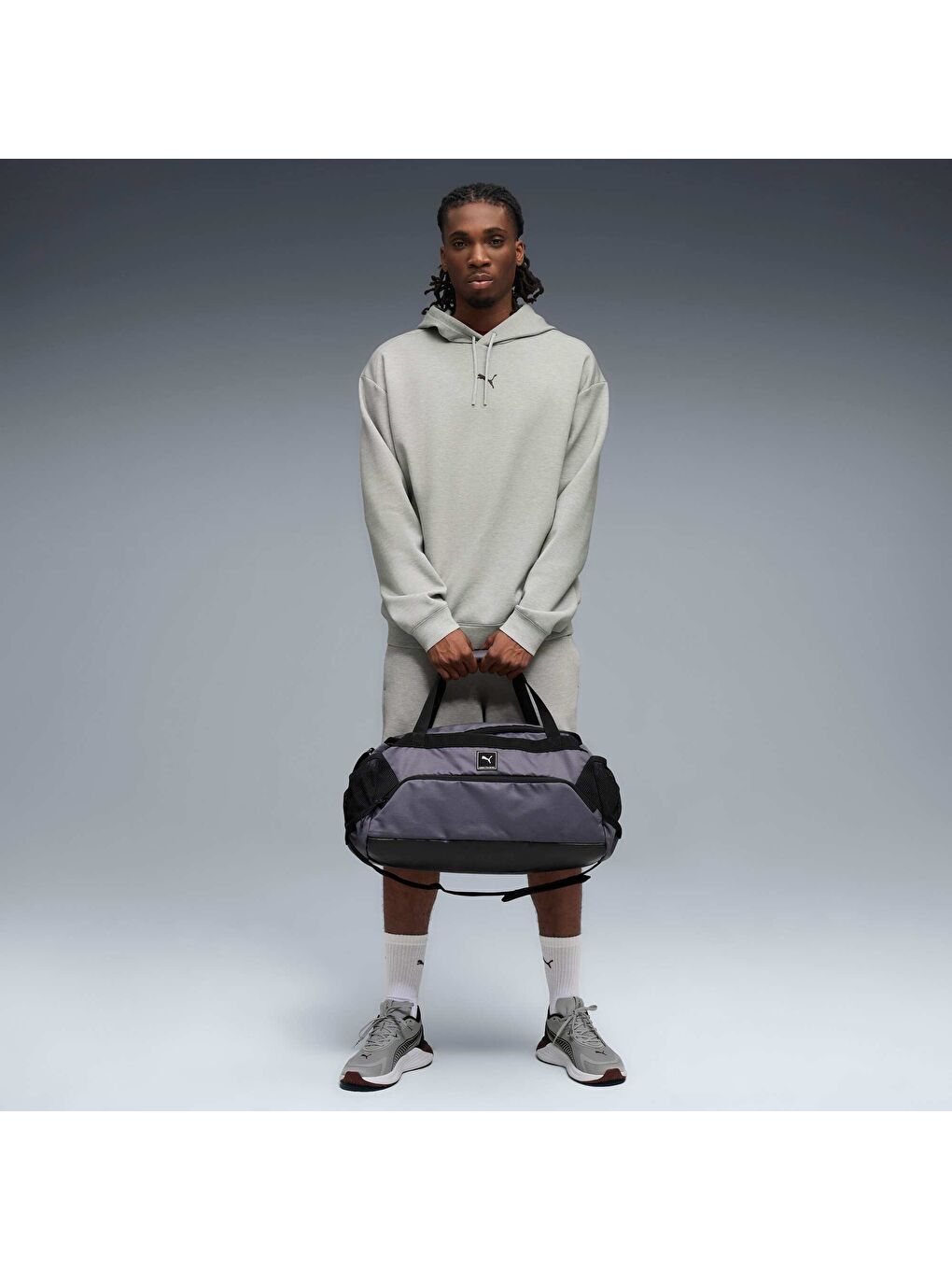 Gri CLOUDSPUN Erkek Kapüşonlu SWEATSHIRT-1