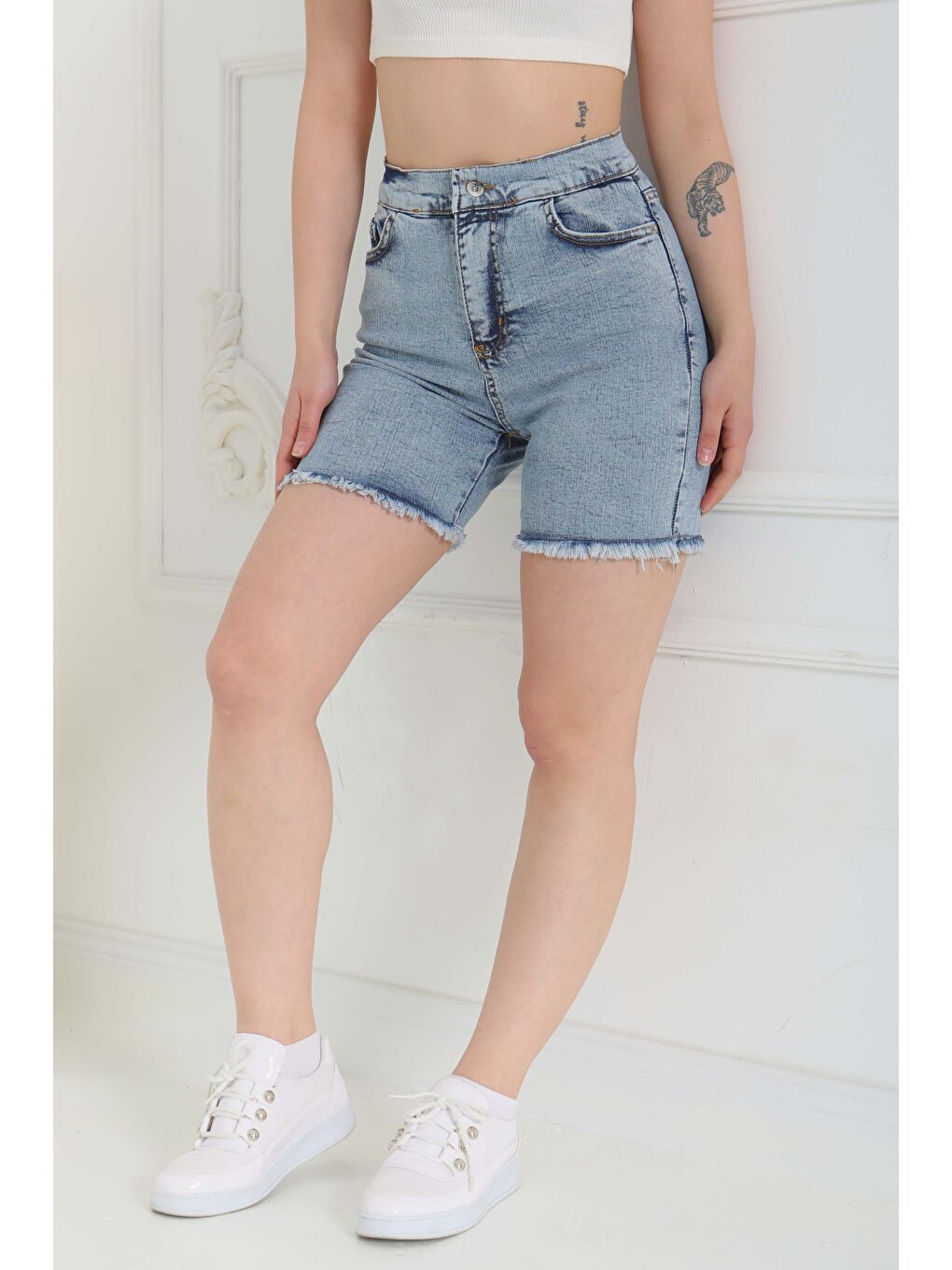 Denim Şort Acik Mavi - 27100-1