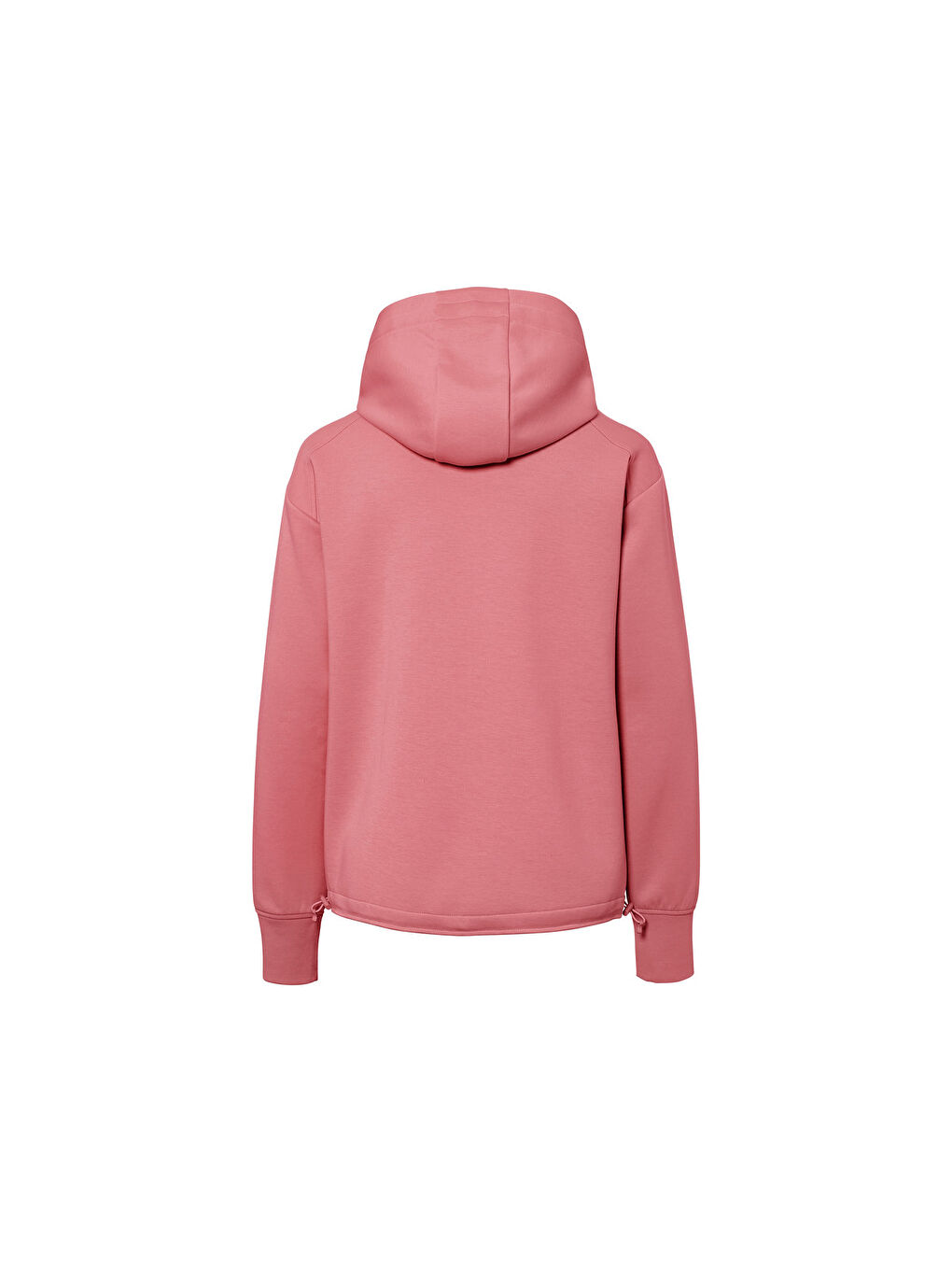Pembe Kadın Kapüşonlu Sweat Ceket, Gül Kurusu - L-1