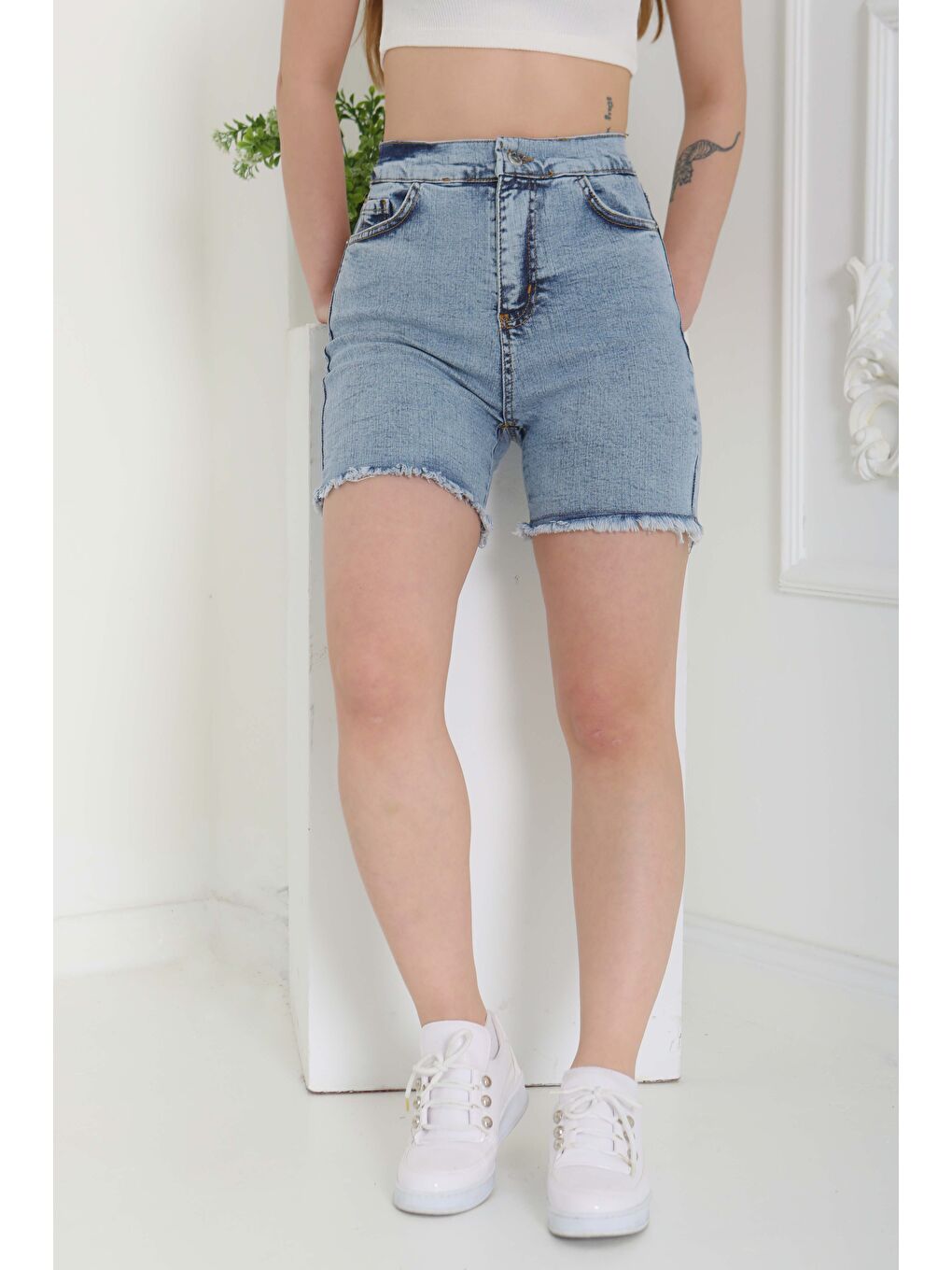 Denim Şort Acik Mavi - 27100-4