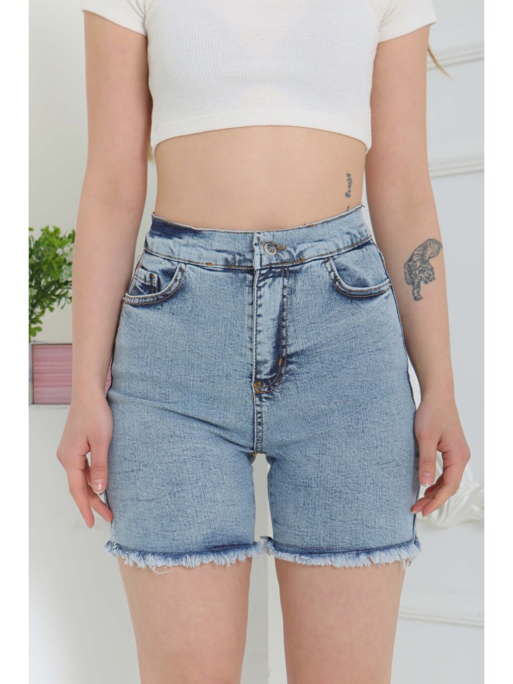 Denim Şort Acik Mavi - 27100-5