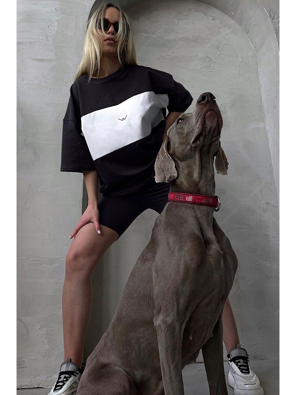 Siyah Nakışlı Tişört Mg1421-6