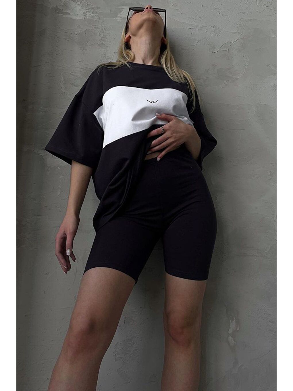 Siyah Nakışlı Tişört Mg1421-7