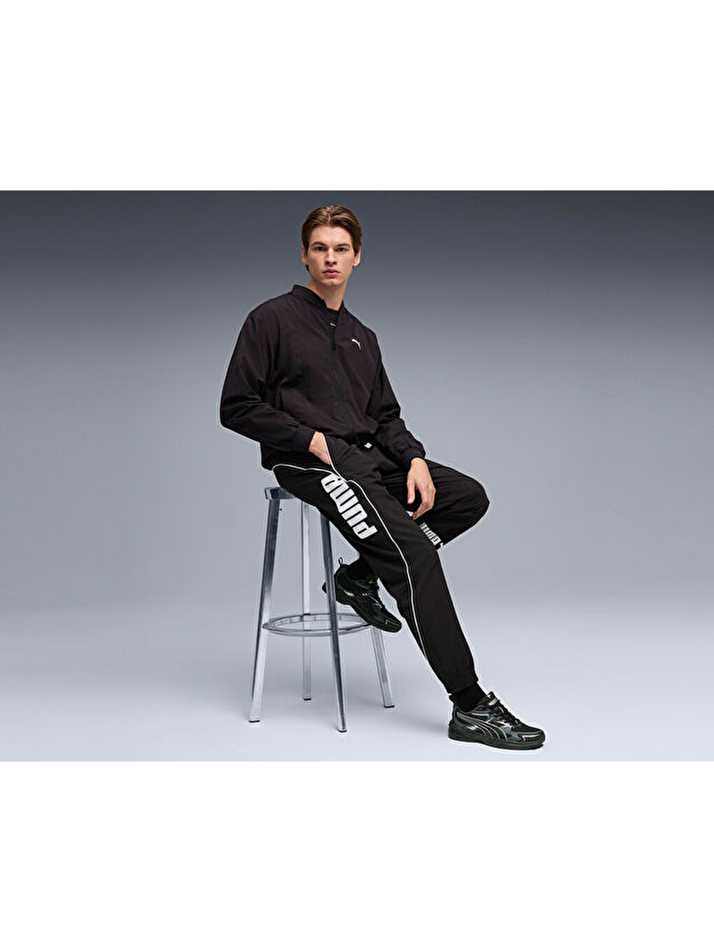 Puma Sport Woven Track Pants Erkek Günlük Eşofman Altı 69217601 Siyah-4
