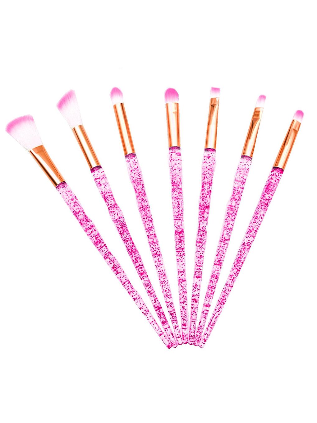 Makyaj Fırçası 7 li Pembe