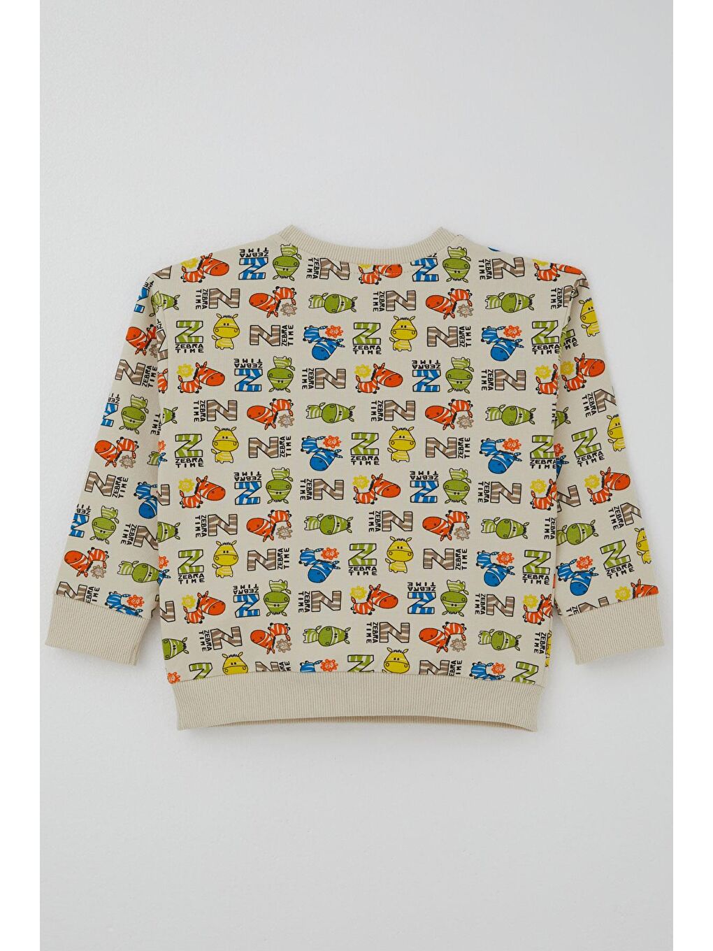 Ekru Erkek Çocuk Eşofman Takımı Zebra Macerası Krem (1-4 Yaş)-3