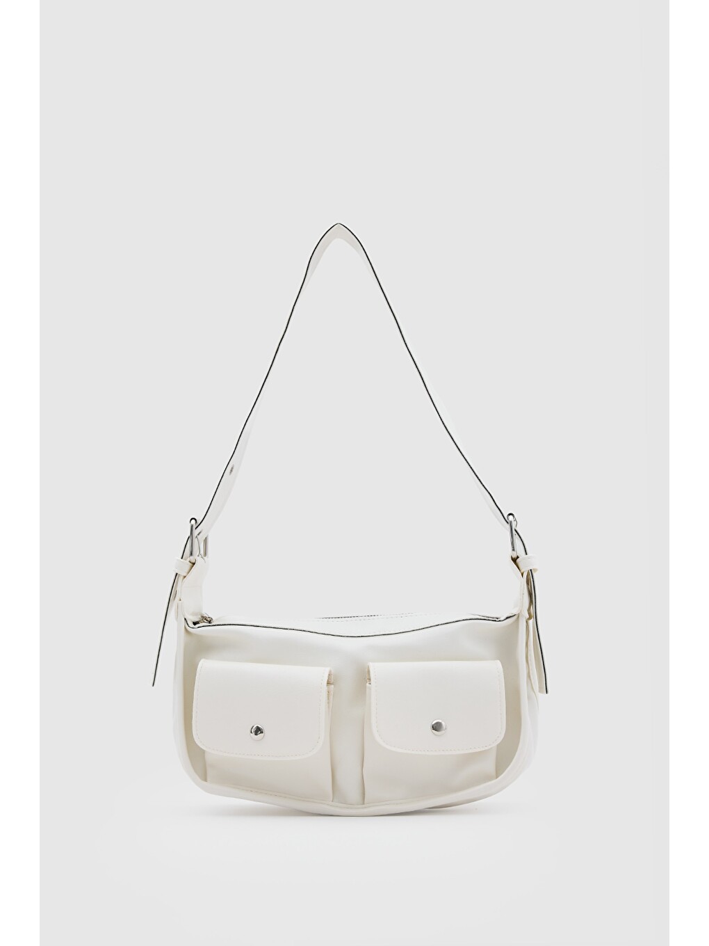 Ekru Diana Vintage Baget Çanta Krem