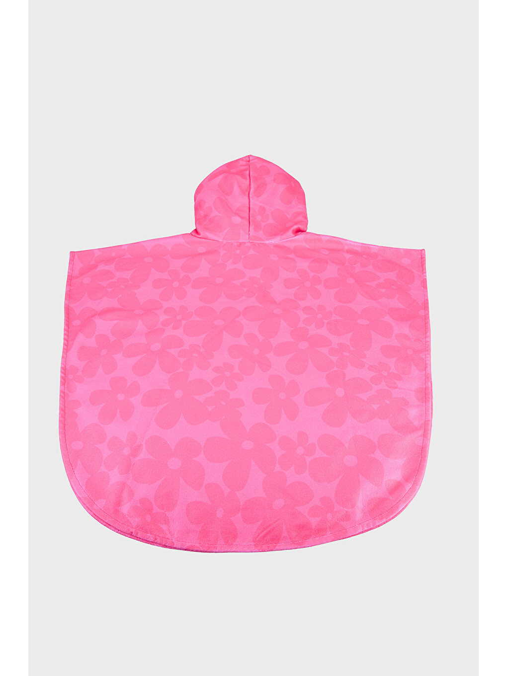 Pembe Daisyloo Baskılı Pamuklu Kapüşonlu Havlu Panço SP2612050002-1