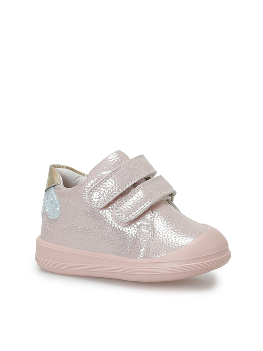 Pembe Flu.ı Pudra Kız Bebek High Sneaker-1
