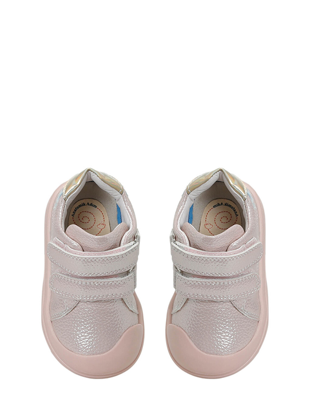 Pembe Flu.ı Pudra Kız Bebek High Sneaker-3
