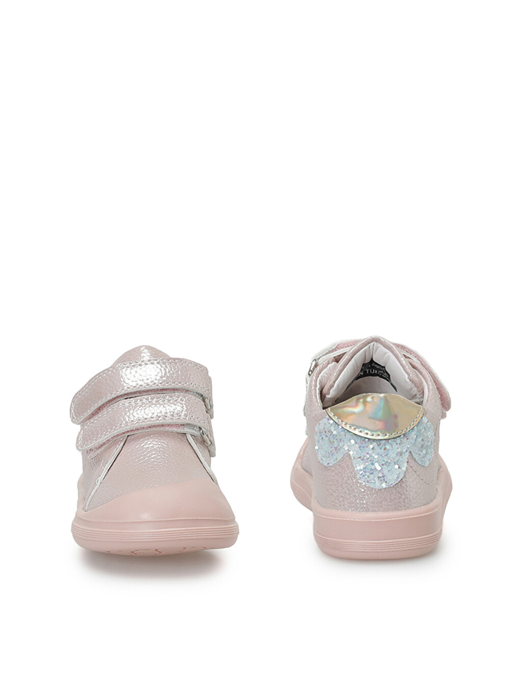 Pembe Flu.ı Pudra Kız Bebek High Sneaker-4
