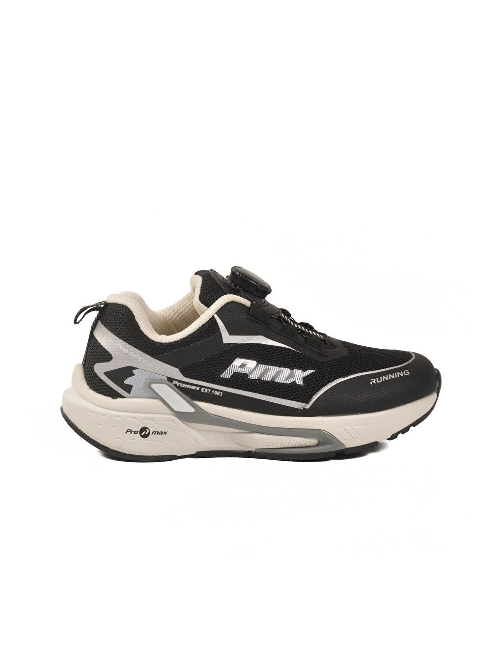 Siyah Misina Bağcıklı Fileli Hafif Çocuk Spor Ayakkabı 2036 F